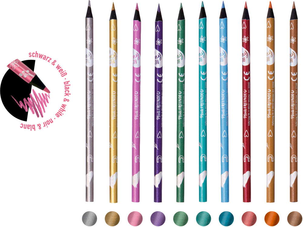 Spiegelburg - Pferdefreunde Metallic-Buntstifte