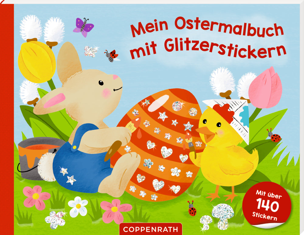 Spiegelburg - Mein Ostermalbuch mit Glitzerstickern