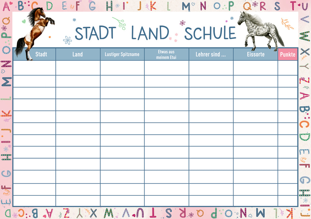 Spiegelburg - Schulstart-Box: Pferde