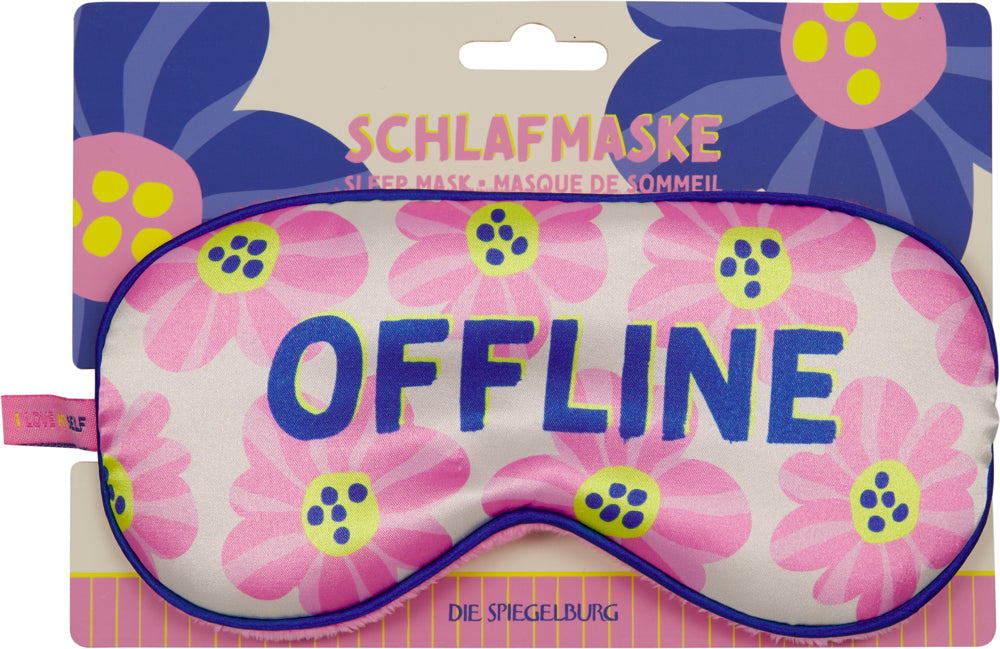 Spiegelburg - Schlafmaske rosa "Offline"