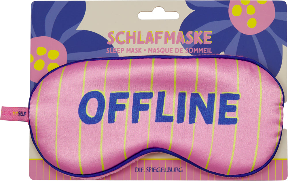 Spiegelburg - Schlafmaske rosa "Offline"