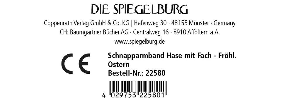 Spiegelburg - Schnapparmband Hase mit Fach