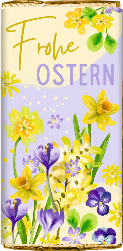 Spiegelburg - Frohe Ostern Schokolade mit bunten Motiven 30 g