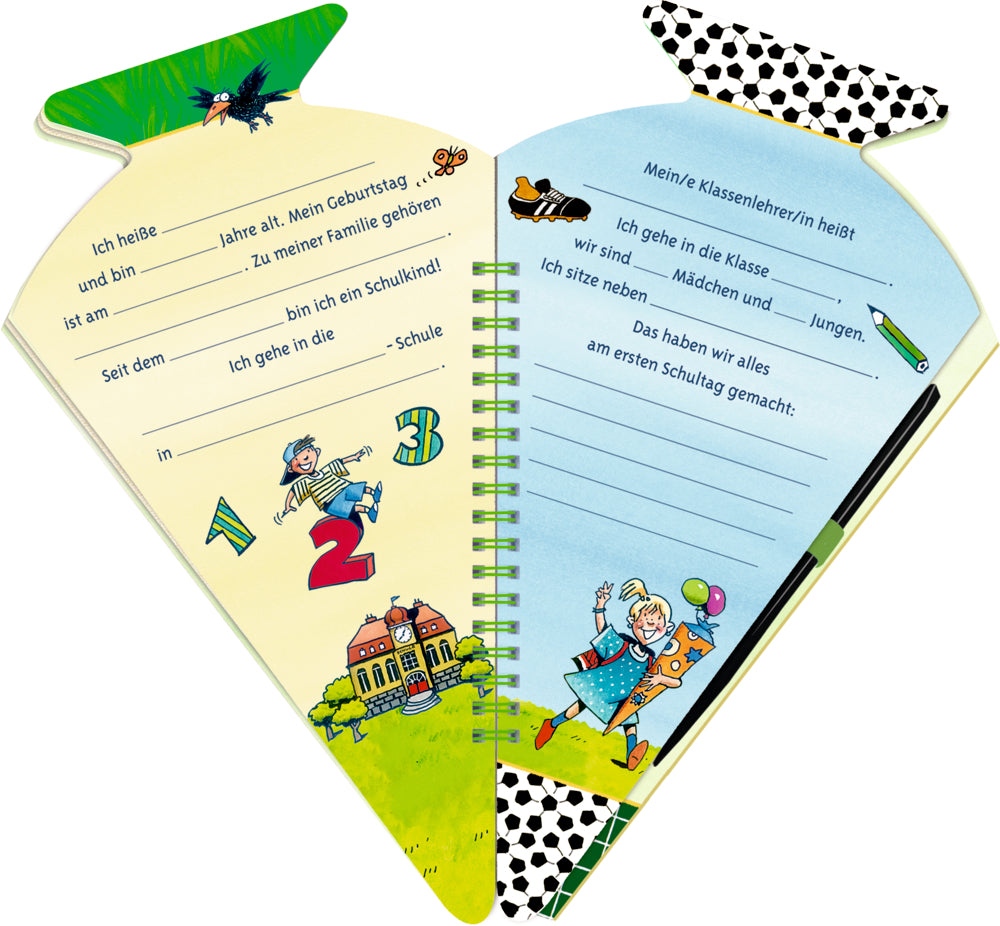 Spiegelburg - Schultüten-Kratzelbuch: Fußballfreunde