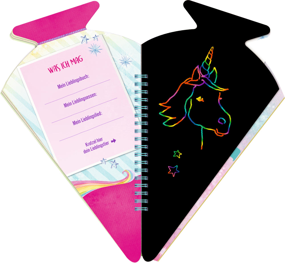 Spiegelburg - Schultüten-Kratzelbuch: Einhorn