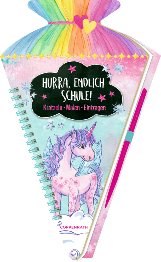 Spiegelburg - Schultüten-Kratzelbuch: Einhorn