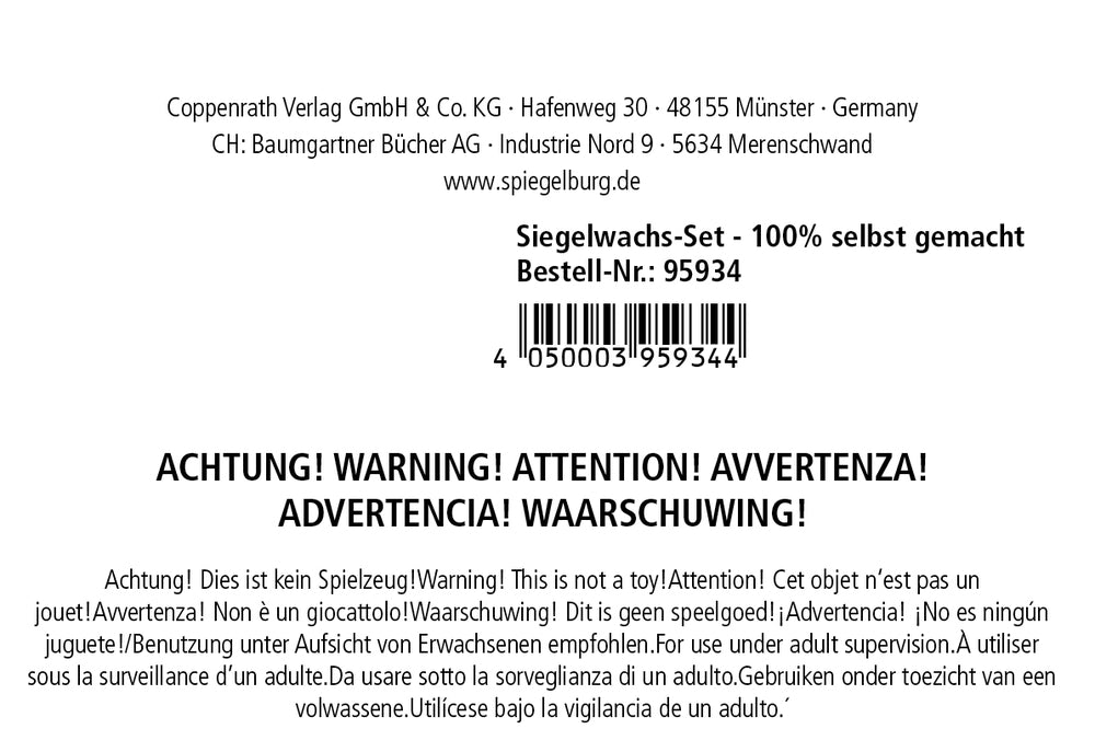 Spiegelburg - DIY: Siegelwachs-Set