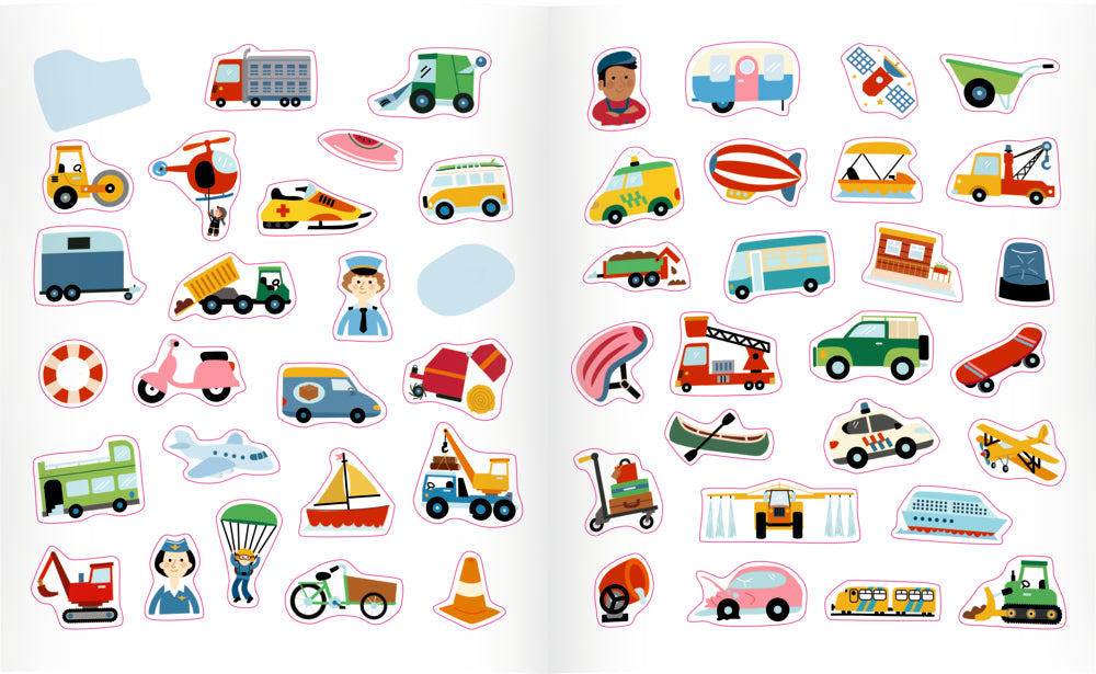 Spiegelburg - Mini-Künstler: Sticker-Malbuch: Fahrzeuge 