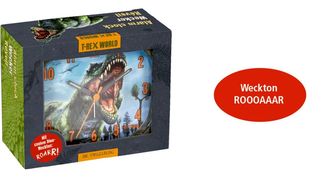 Spiegelburg - T-Rex World Wecker (mit Dino-Weckton)