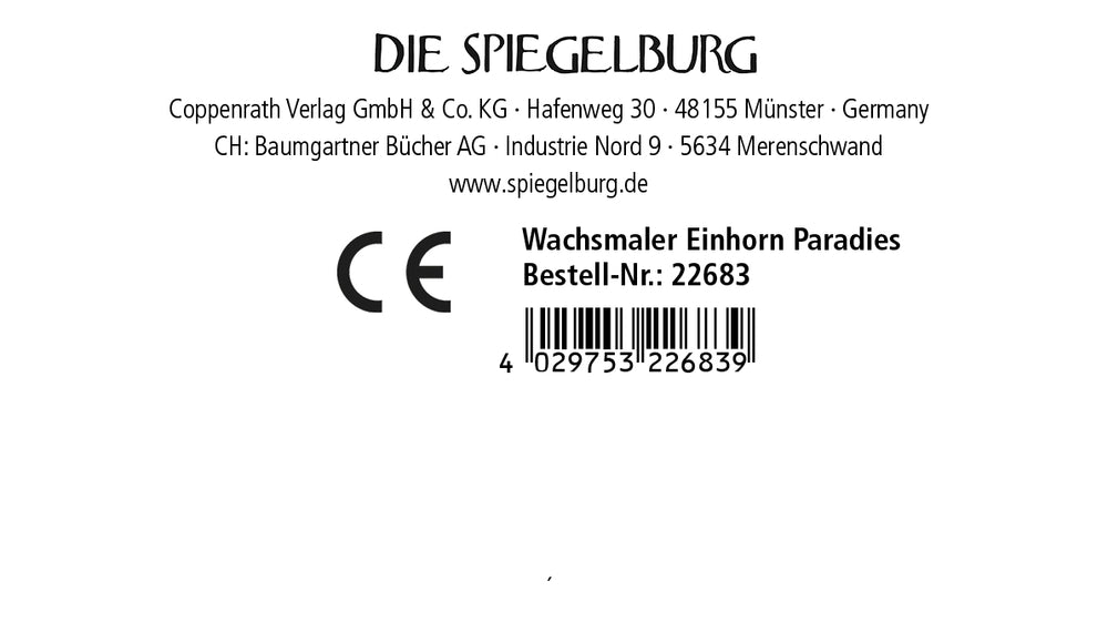 Spiegelburg - Einhorn-Paradies Wachsmaler