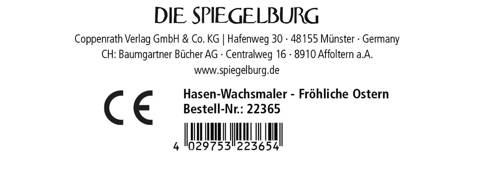 Spiegelburg - Hasen-Wachsmaler