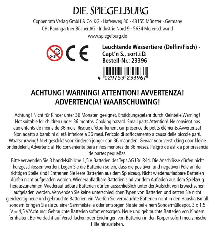 Spiegelburg - Wassertier leuchtend