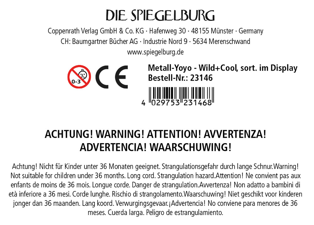 Spiegelburg - Wild+Cool Metall-Yoyo