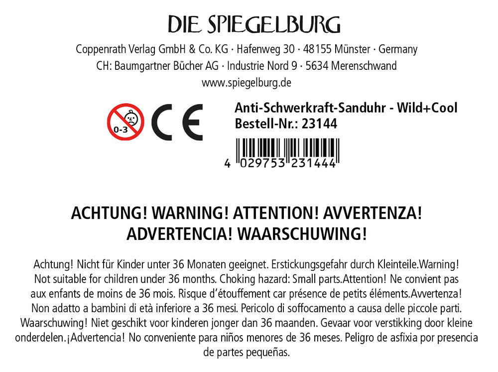 Spiegelburg - Wild+Cool Anti-Schwerkraft-Sanduhr
