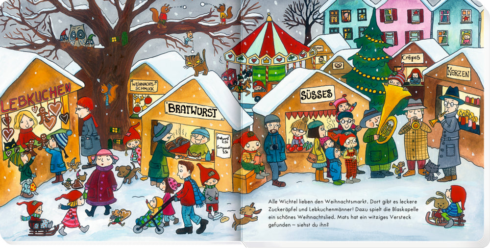 Spiegelburg - Buch: Mein Winterwichtel-Wimmelbuch