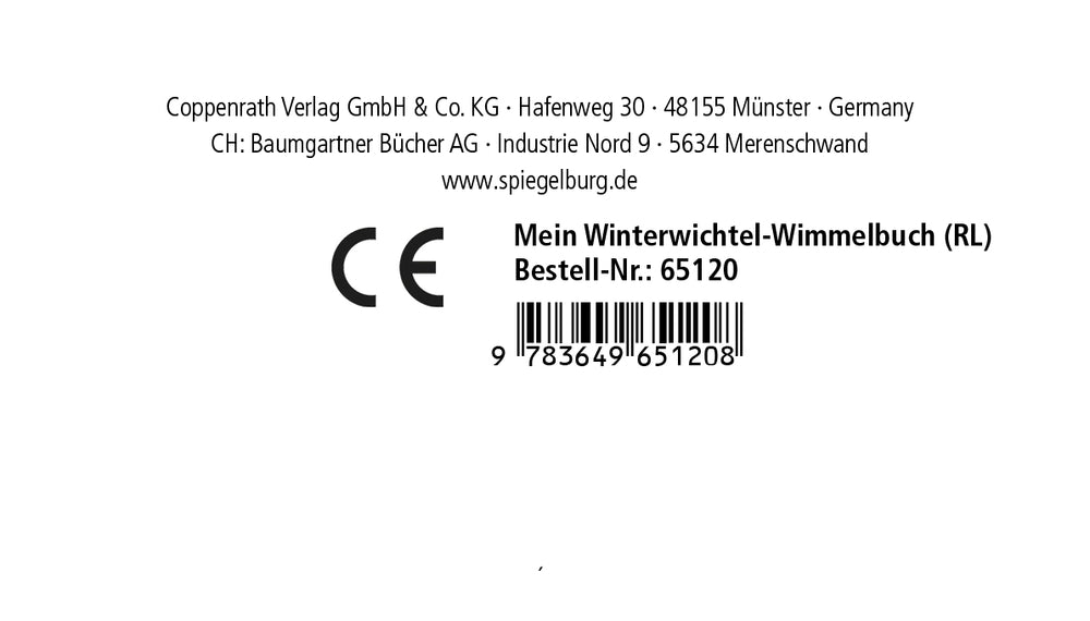 Spiegelburg - Buch: Mein Winterwichtel-Wimmelbuch