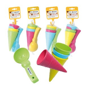 spielstabil - Sandspielzeug Pastell Eis-Duo 5-tlg.