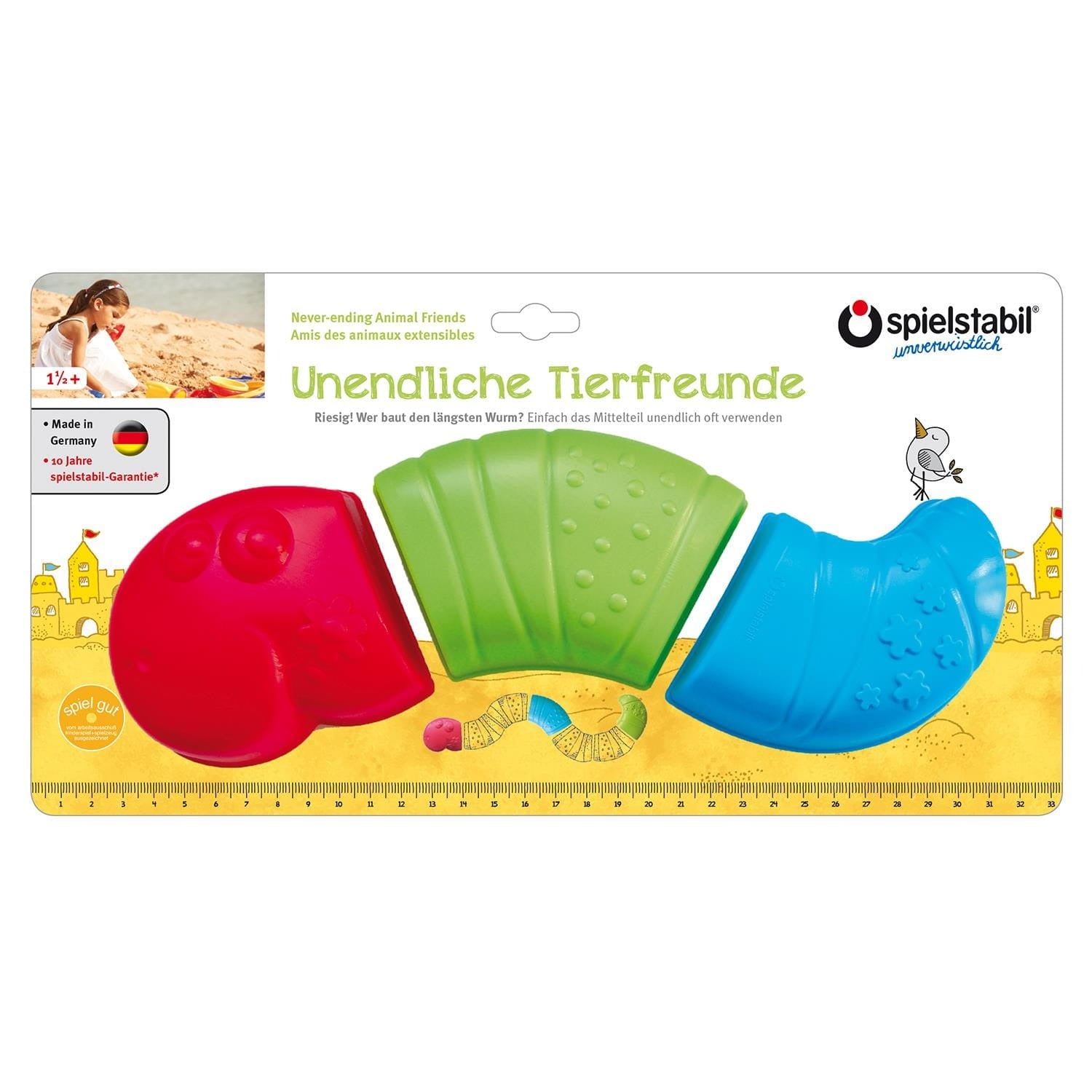spielstabil - Sandspielzeug Unendliche Tierfreunde Wurm