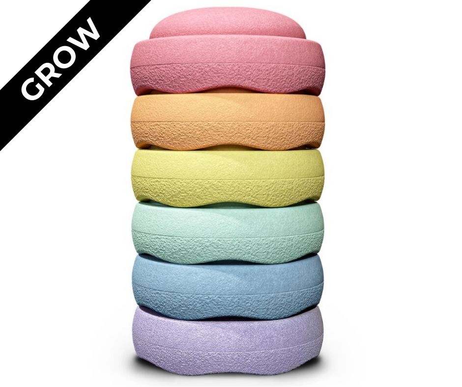 Stapelstein - Original Grow rainbow pastel – Ansicht 1 von 8