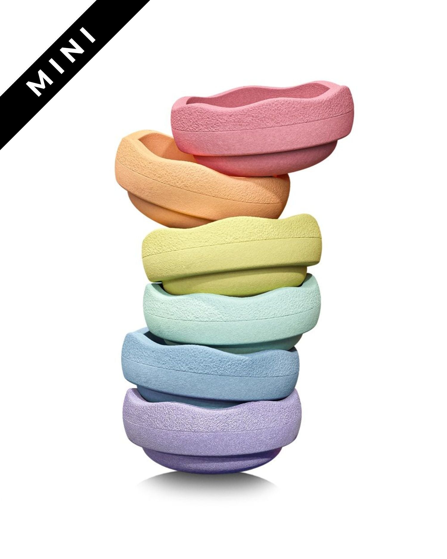 Stapelstein - Mini Stapelsteine Rainbow Pastell