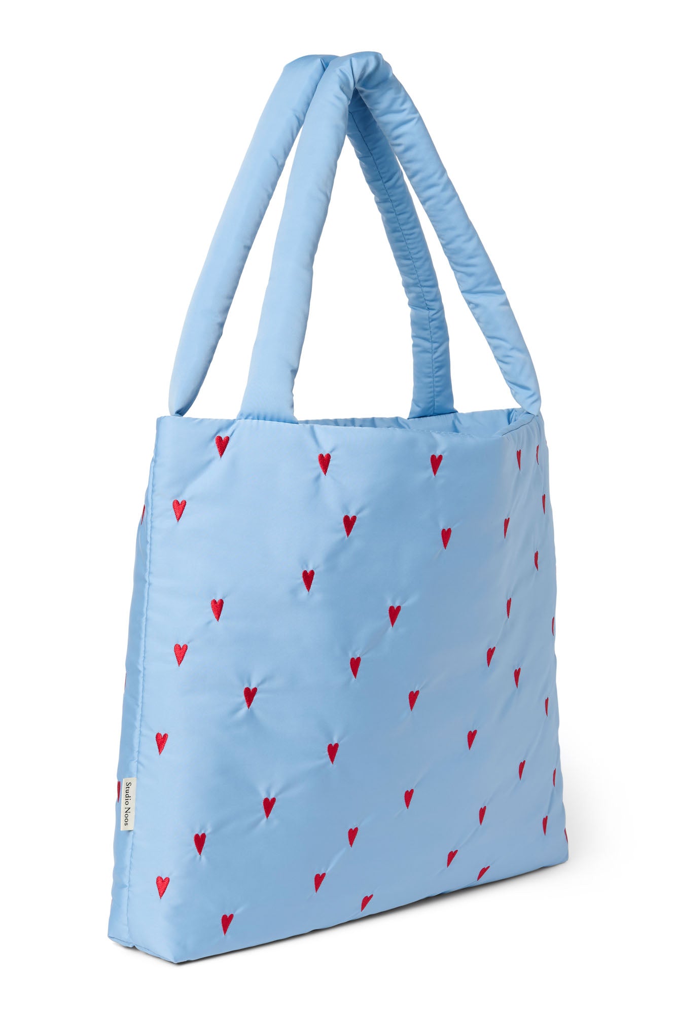 Studio Noos - Tasche Puffy Light Blue Hearts