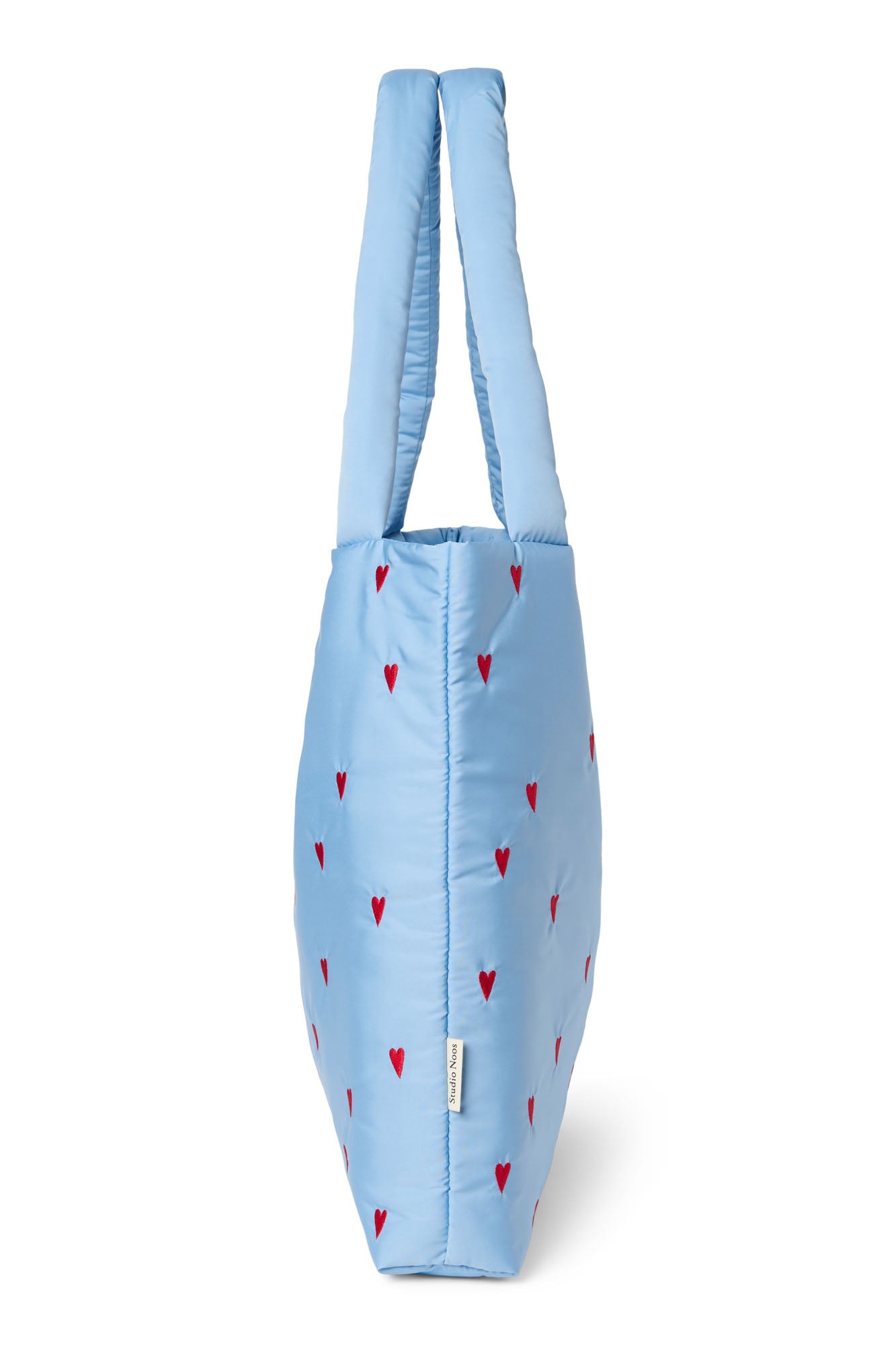 Studio Noos - Tasche Puffy Light Blue Hearts