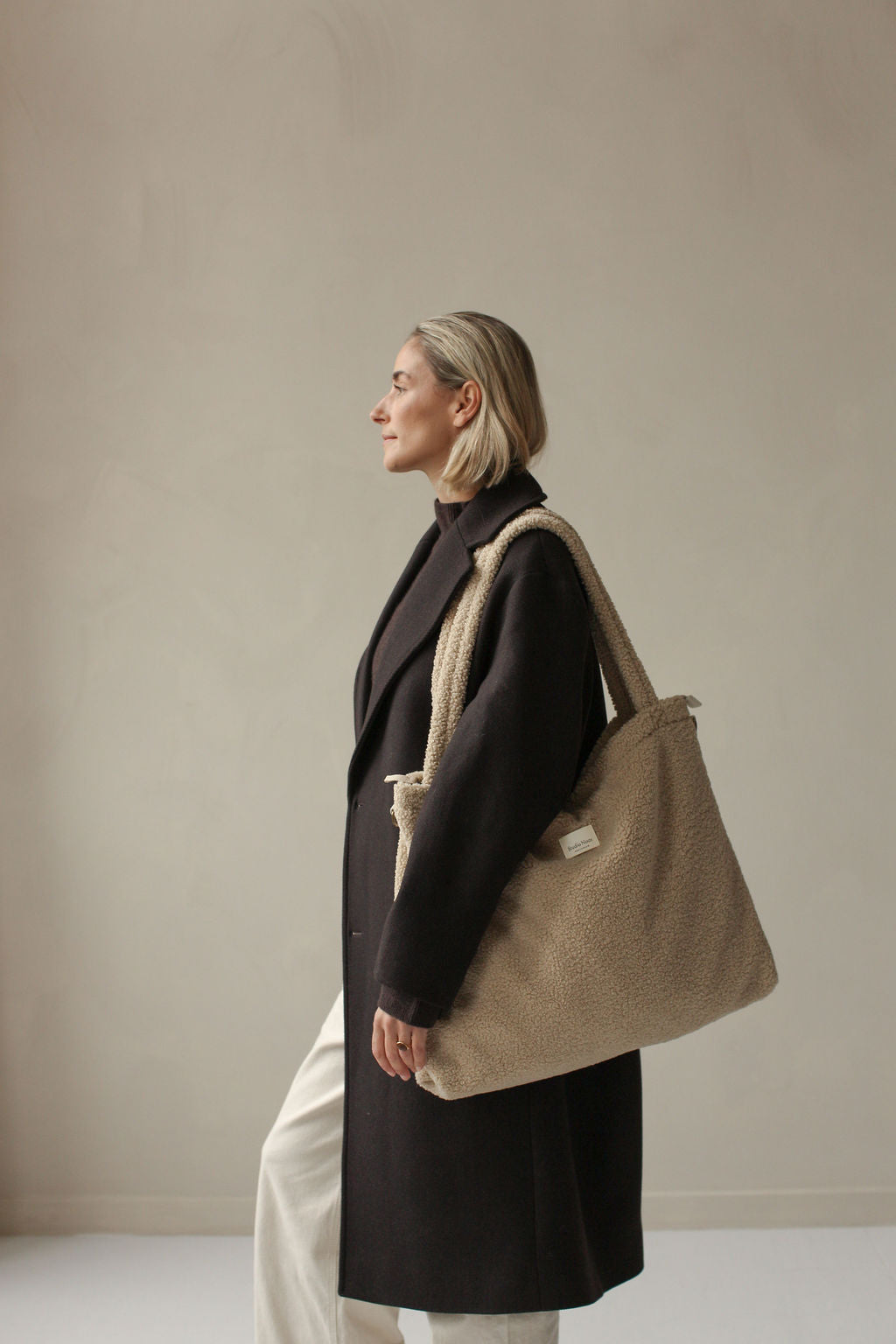 Studio Noos - Wickeltasche Ecru Teddy