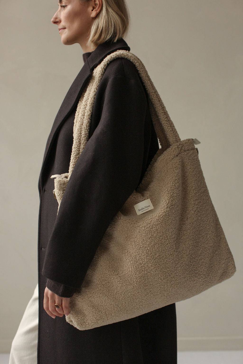 Studio Noos - Wickeltasche Ecru Teddy