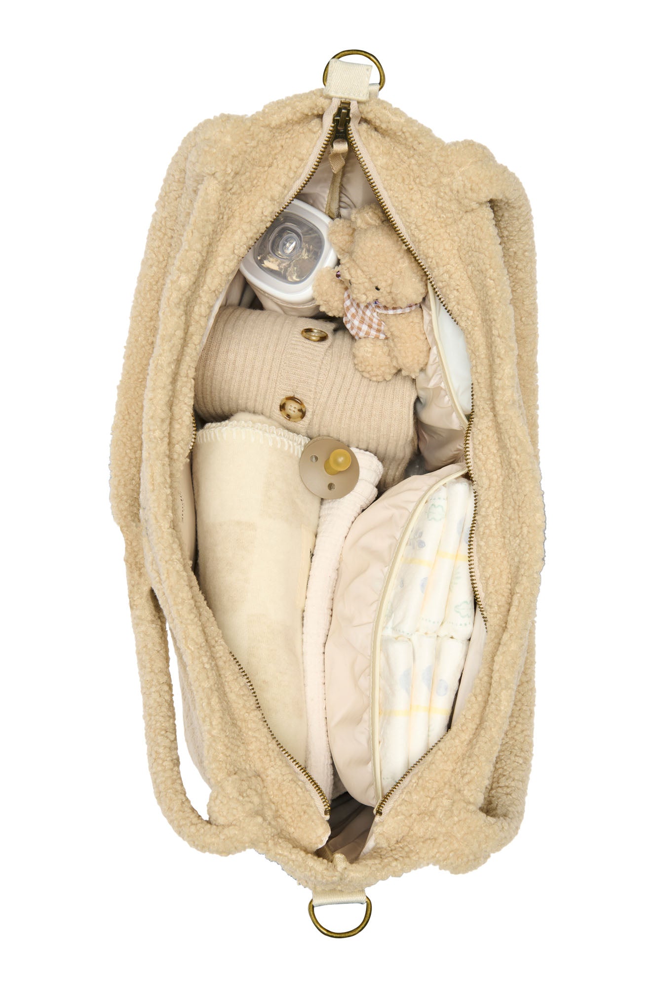 Studio Noos - Wickeltasche Ecru Teddy