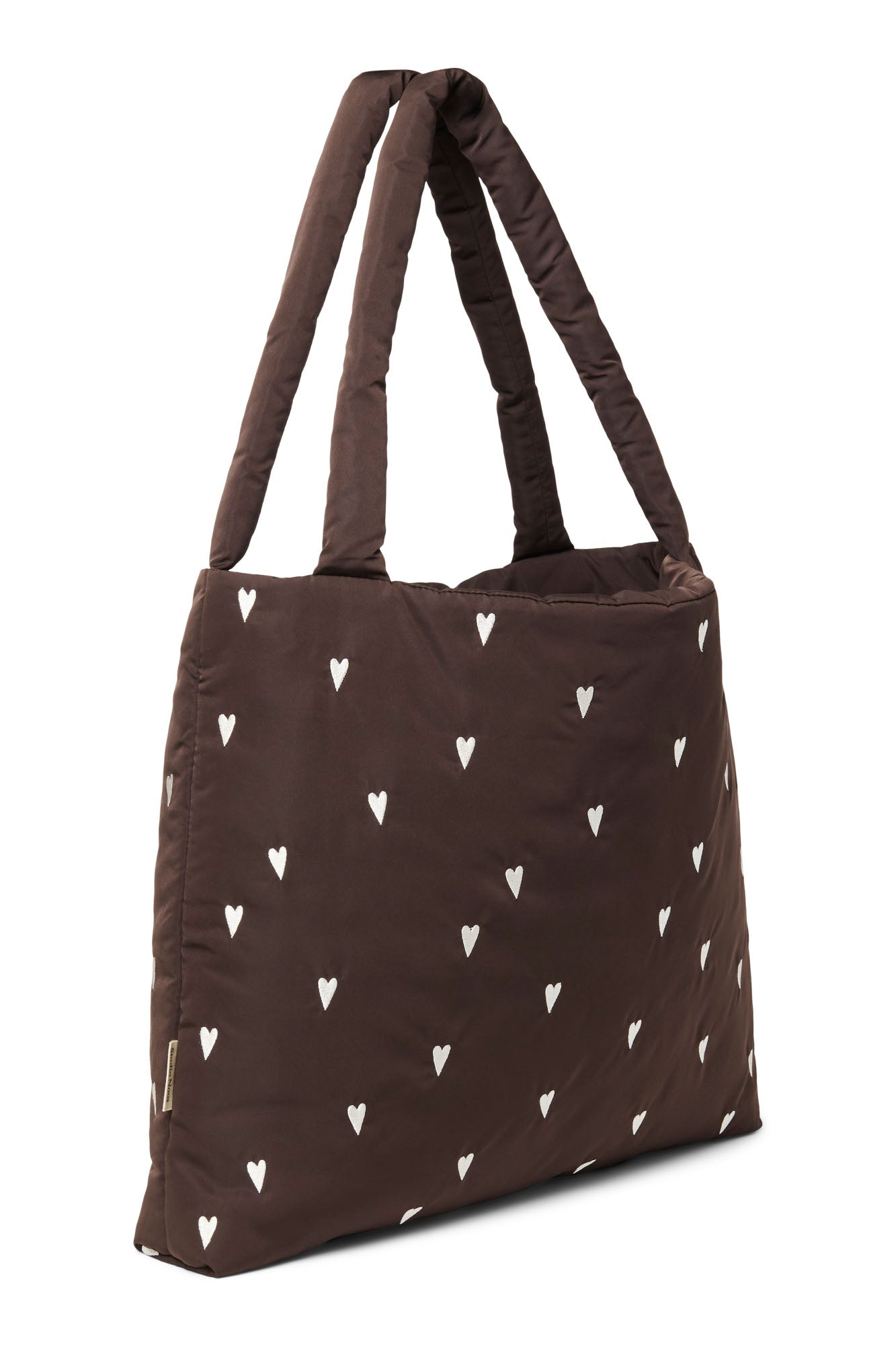Studio Noos - Tasche Puffy Brown Hearts