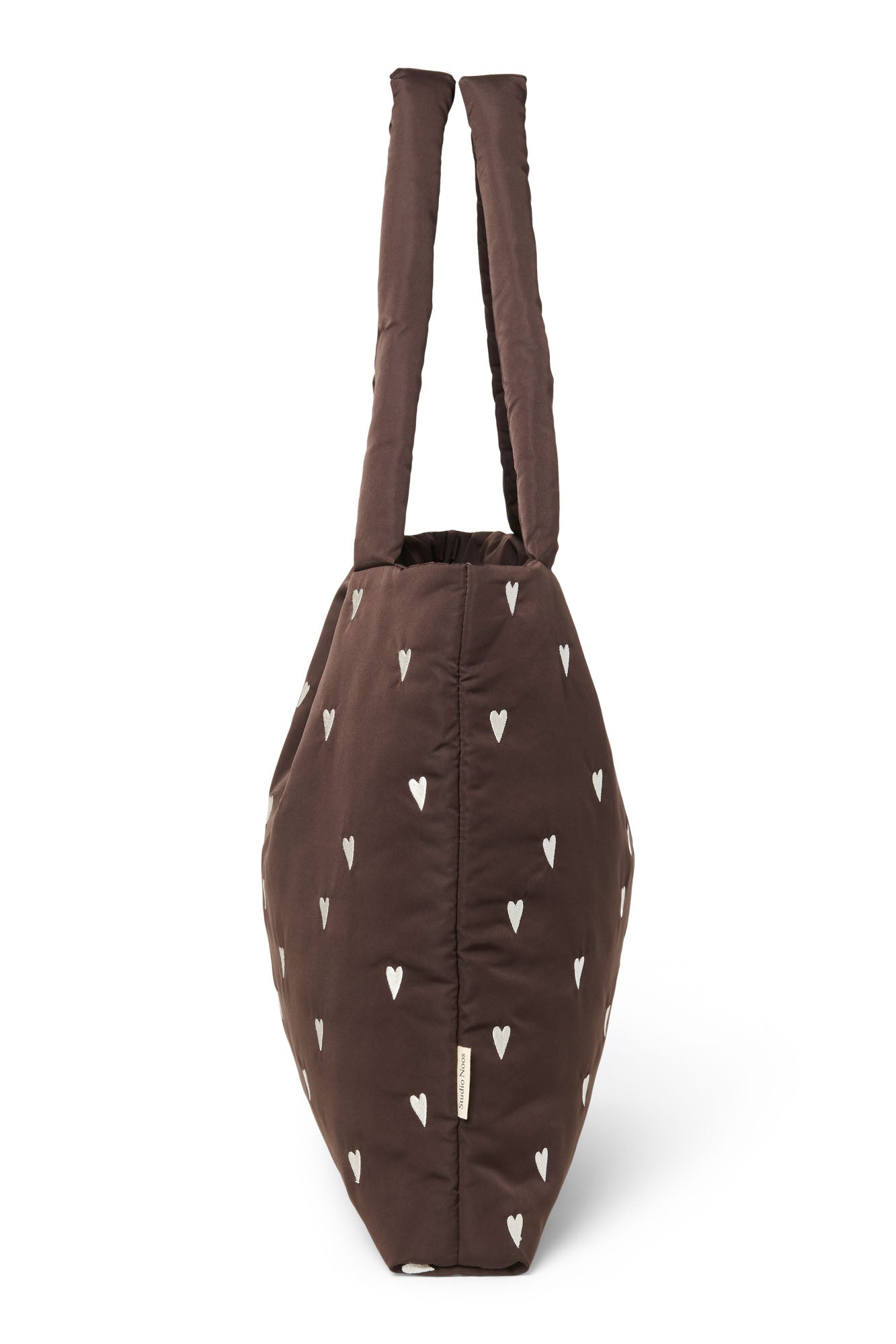 Studio Noos - Tasche Puffy Brown Hearts