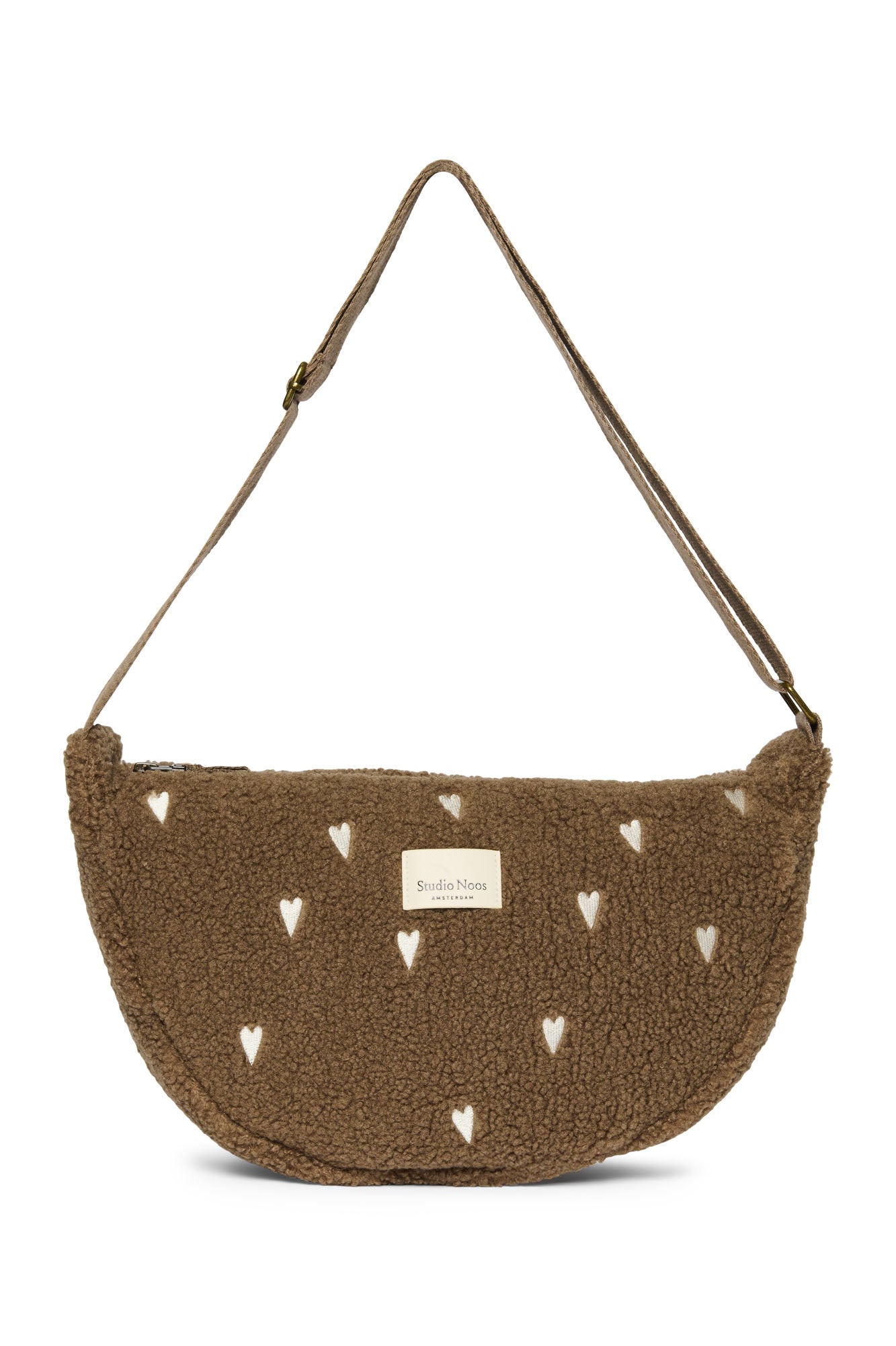 Studio Noos - Tasche Fanny Pack Brown Teddy Hearts