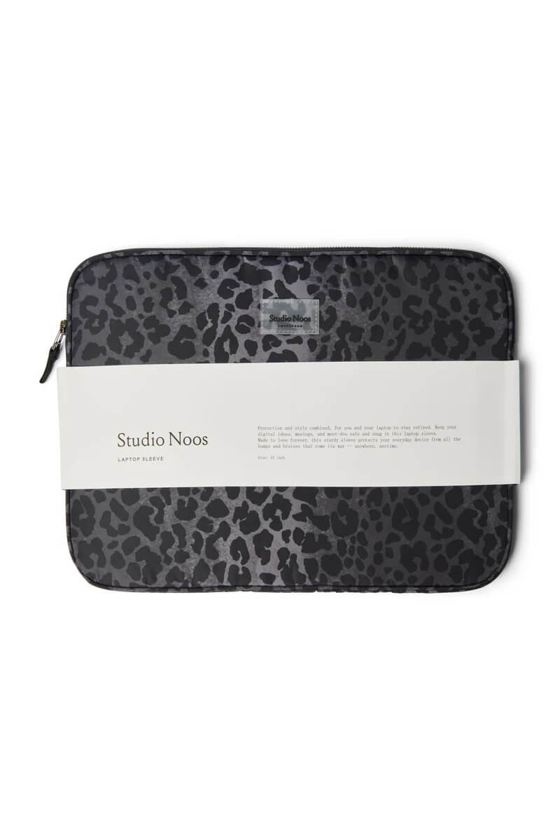 Studio Noos - Laptop Tasche Antra Leopard Puffy