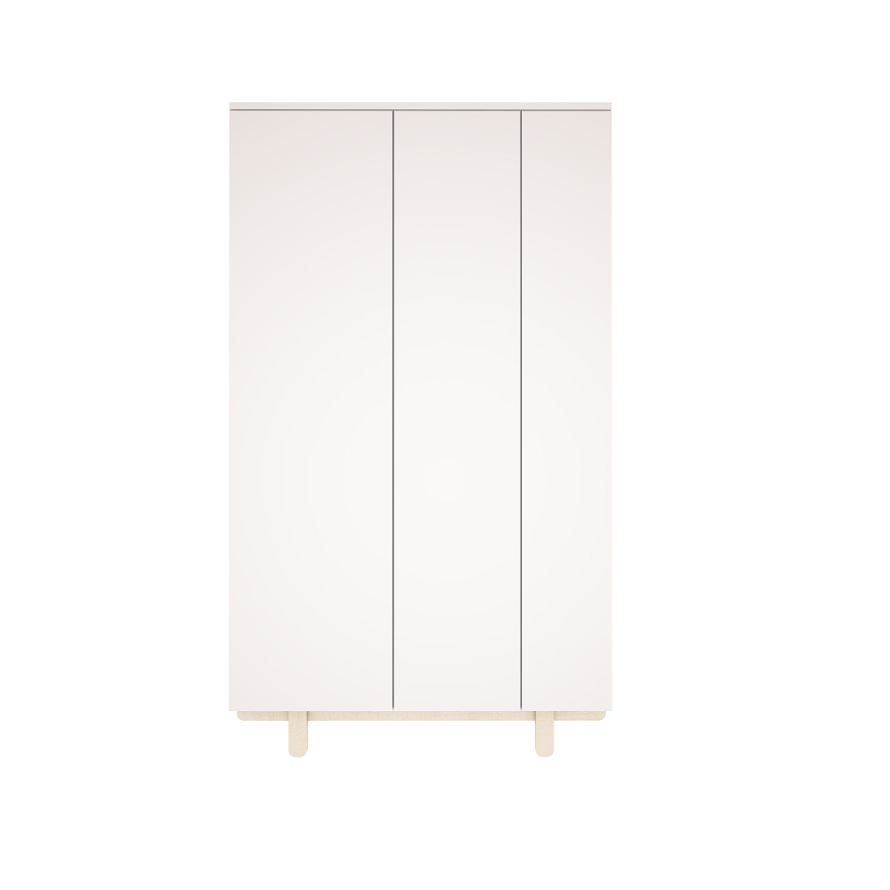 Wood Luck - Kleiderschrank Basic off-white