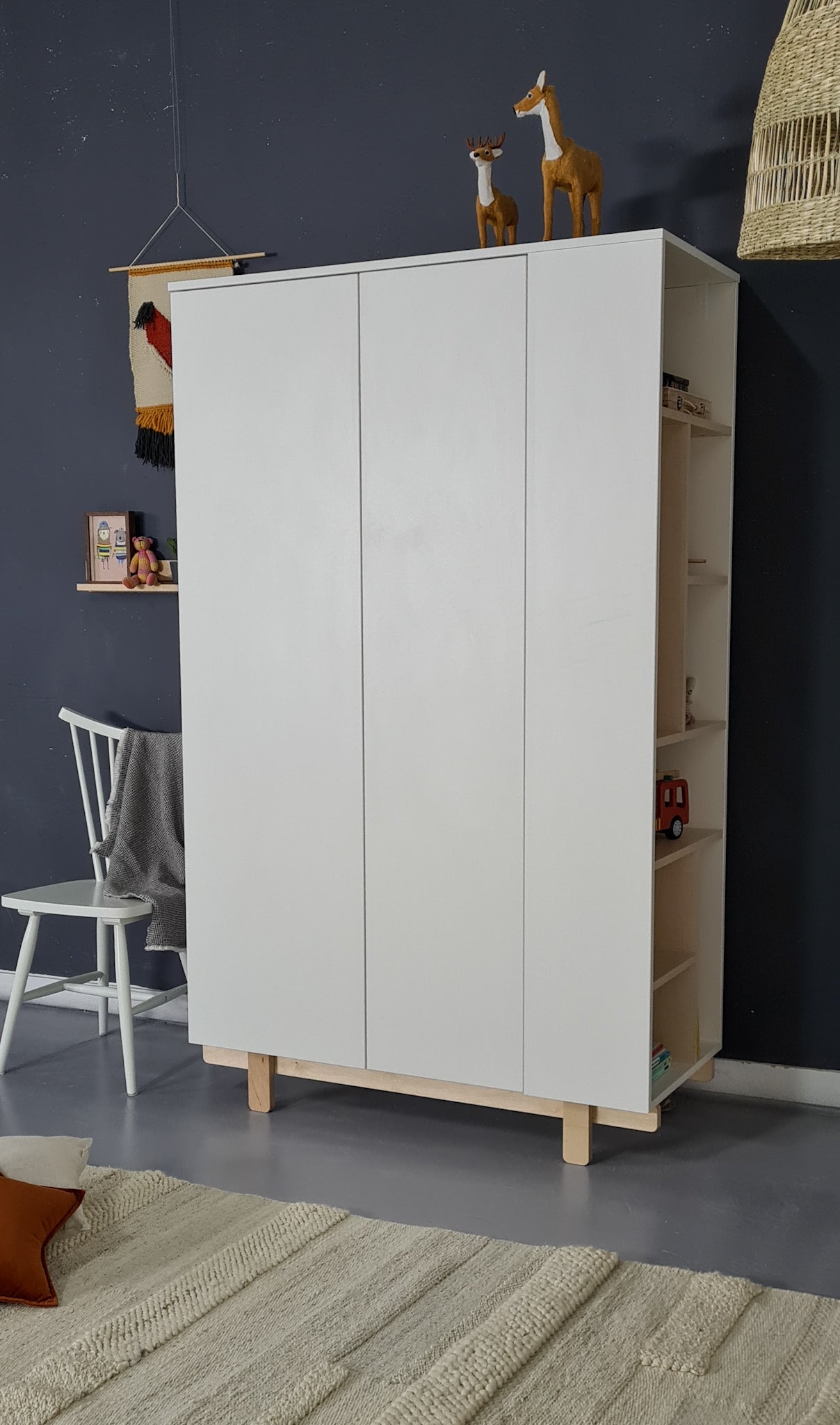 Wood Luck - Kleiderschrank Basic off-white