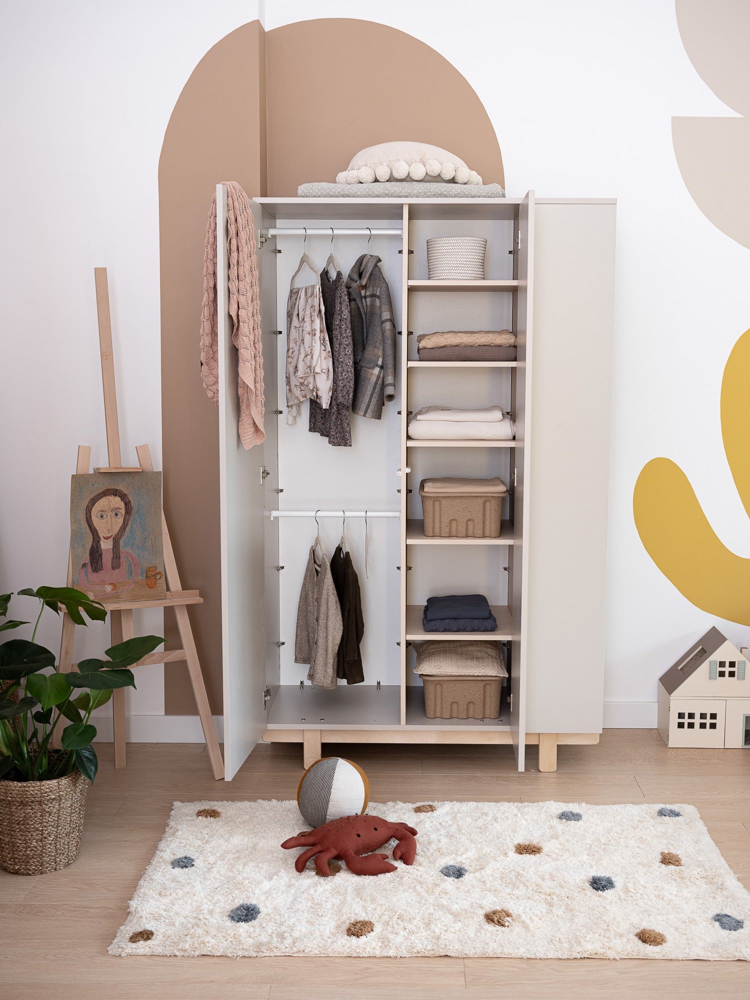 Wood Luck - Kleiderschrank Basic cashmere