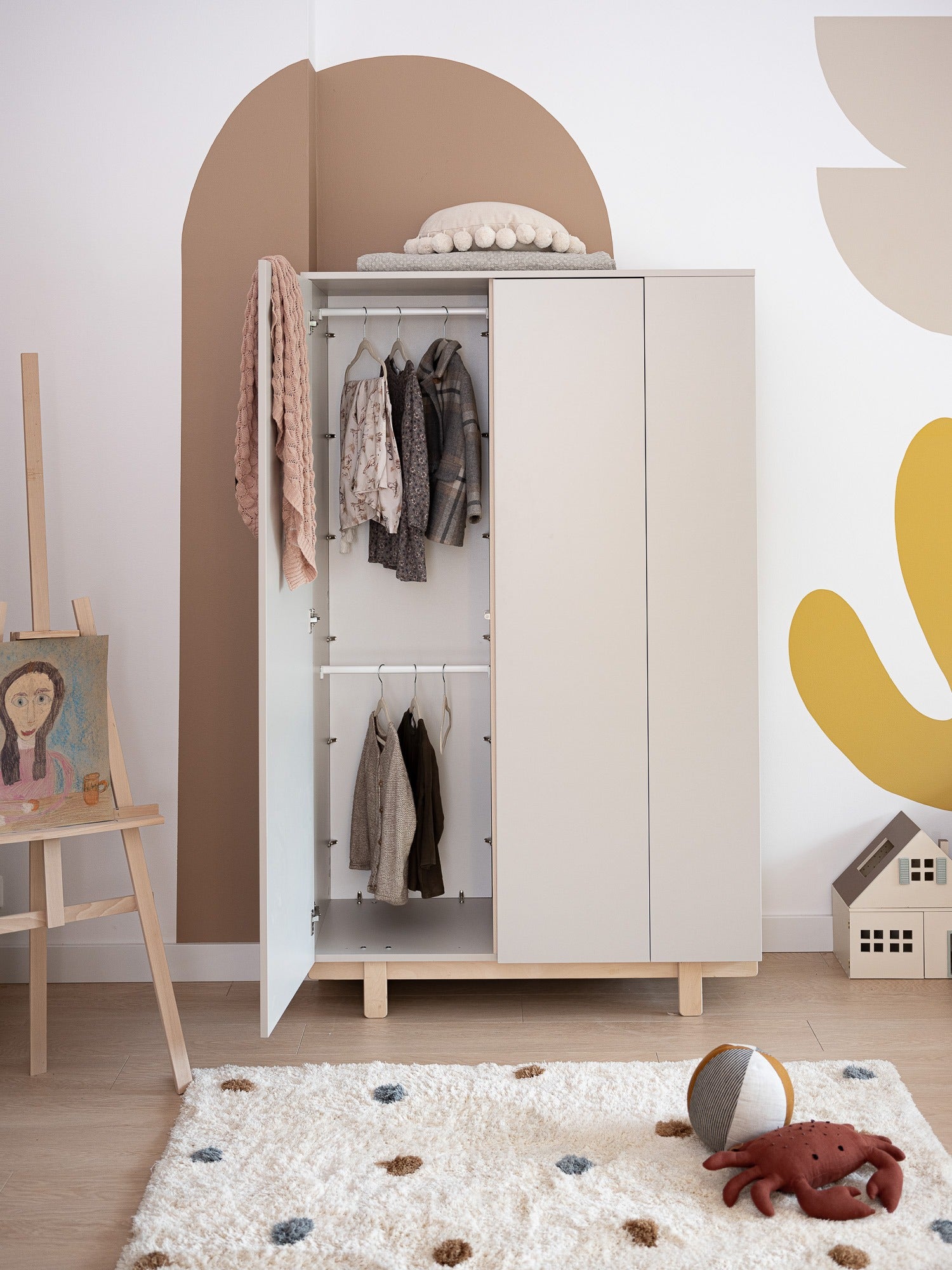 Wood Luck - Kleiderschrank Basic cashmere