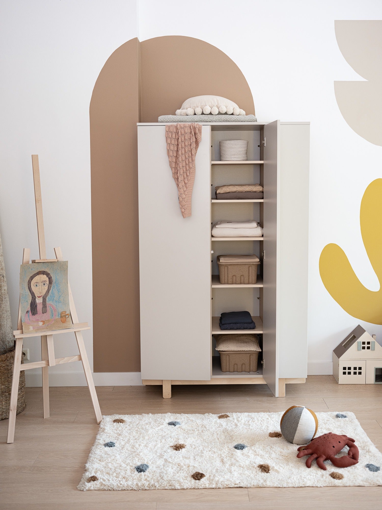 Wood Luck - Kleiderschrank Basic cashmere