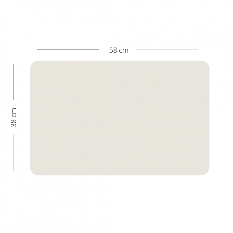 Ferflex - Magnettafel eckig beige 57x90cm