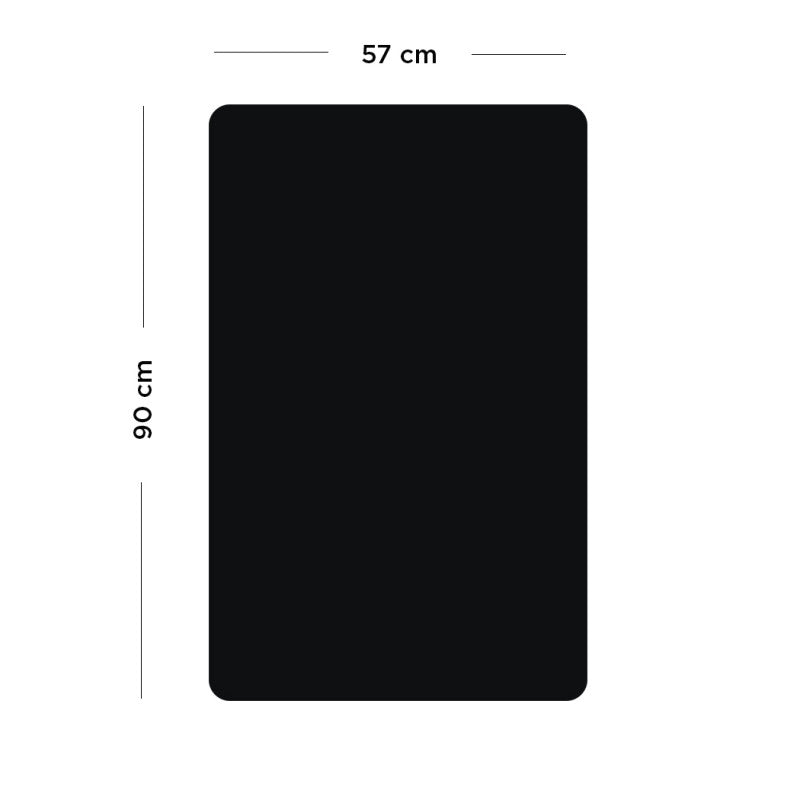 Ferflex - Magnettafel eckig schwarz 57x90cm