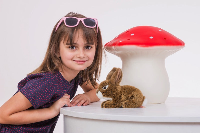 Teddy Hermann - Kuscheltier Hase sitzend braun 19 cm