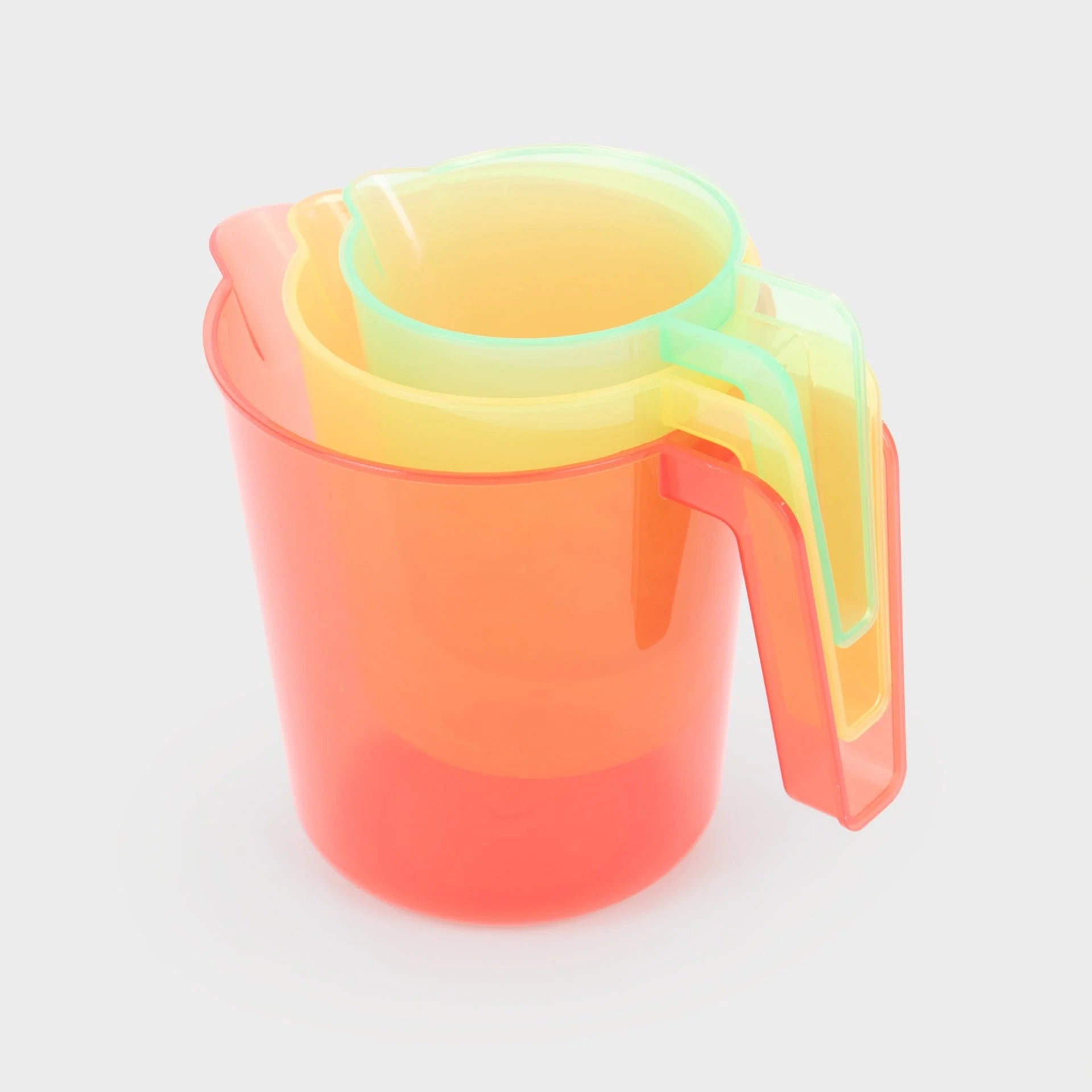 tickit - Transparente Farbstapelkrüge 3er Set