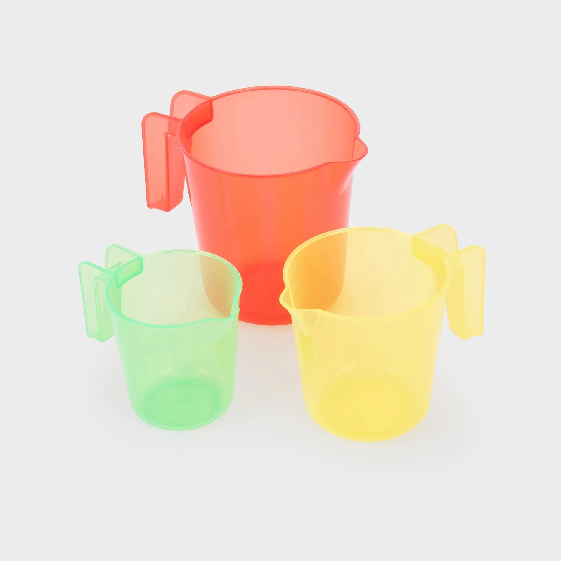 tickit - Transparente Farbstapelkrüge 3er Set
