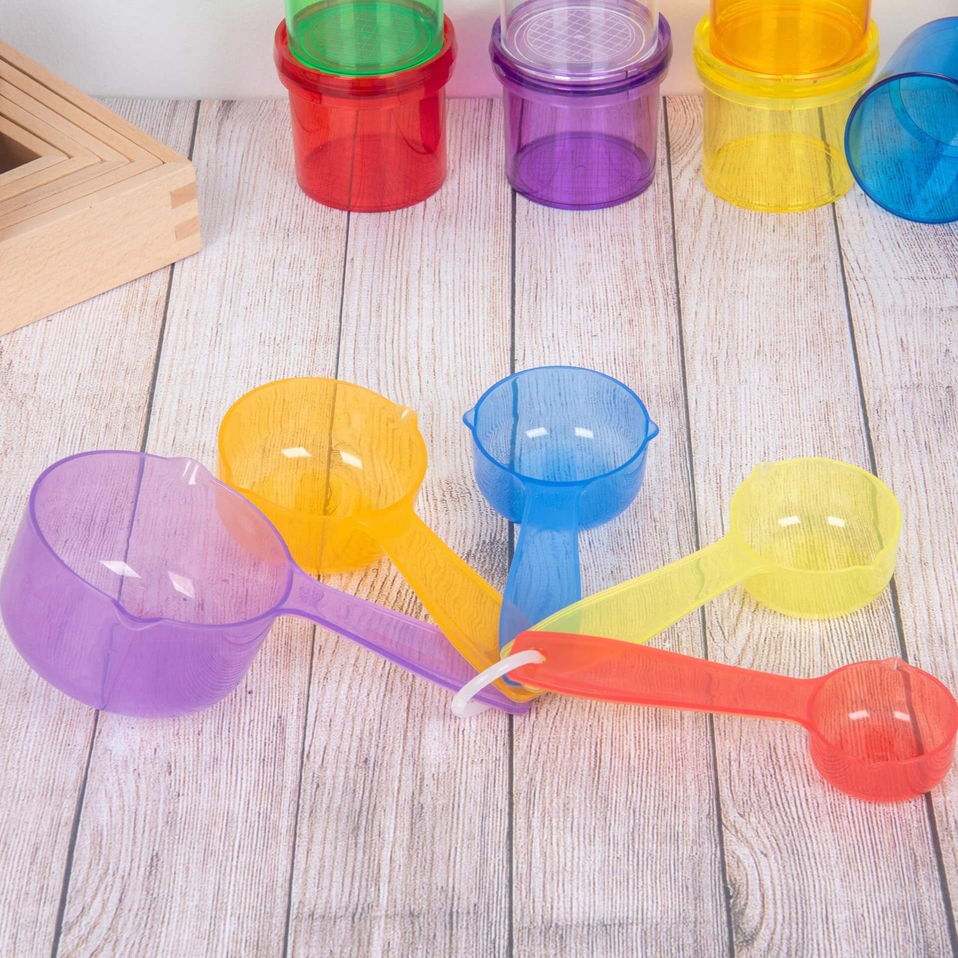 tickit - Transparente Farbmessbecher 5er Set