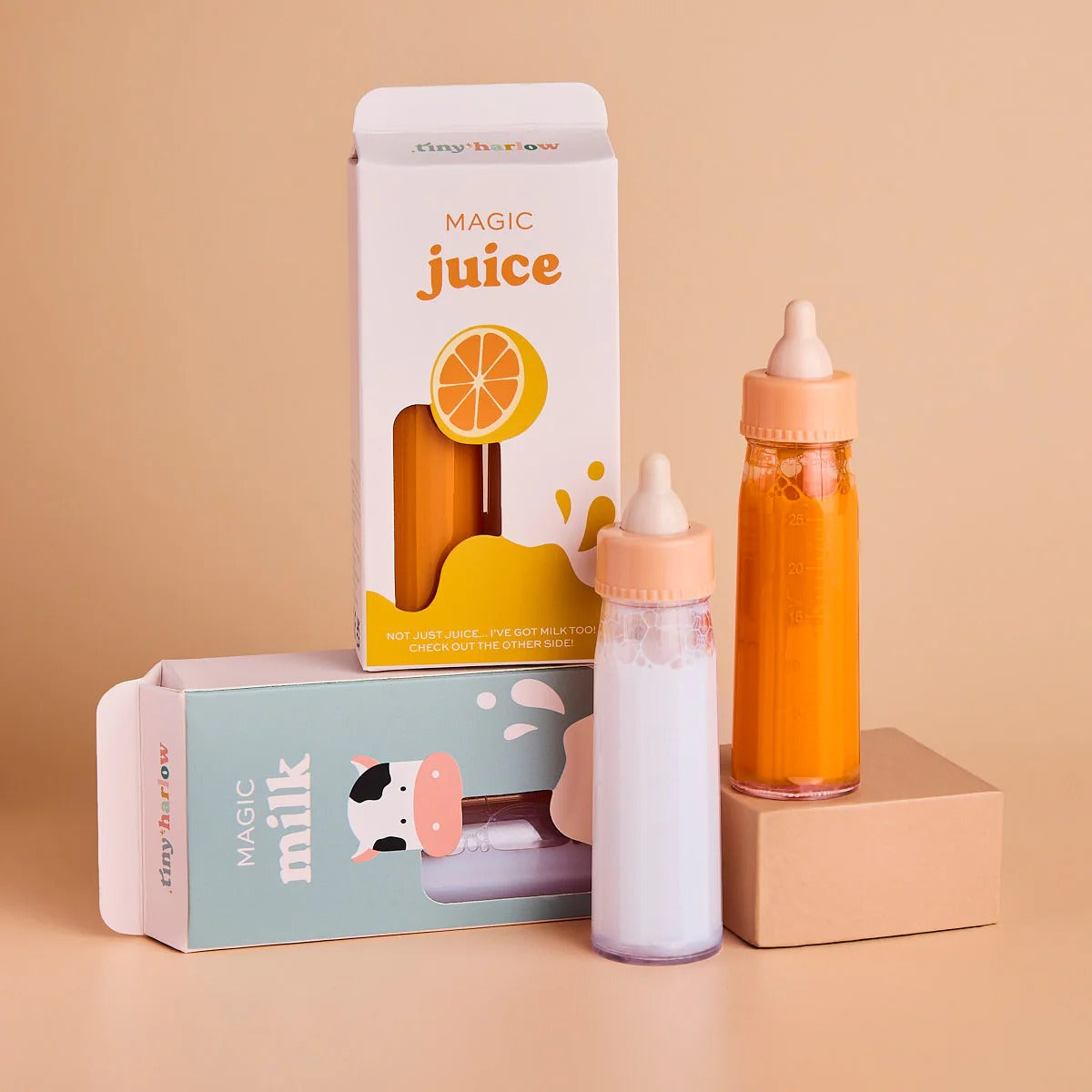 tiny harlow - Puppenzubehör Zauberflaschenset Milch und Saft