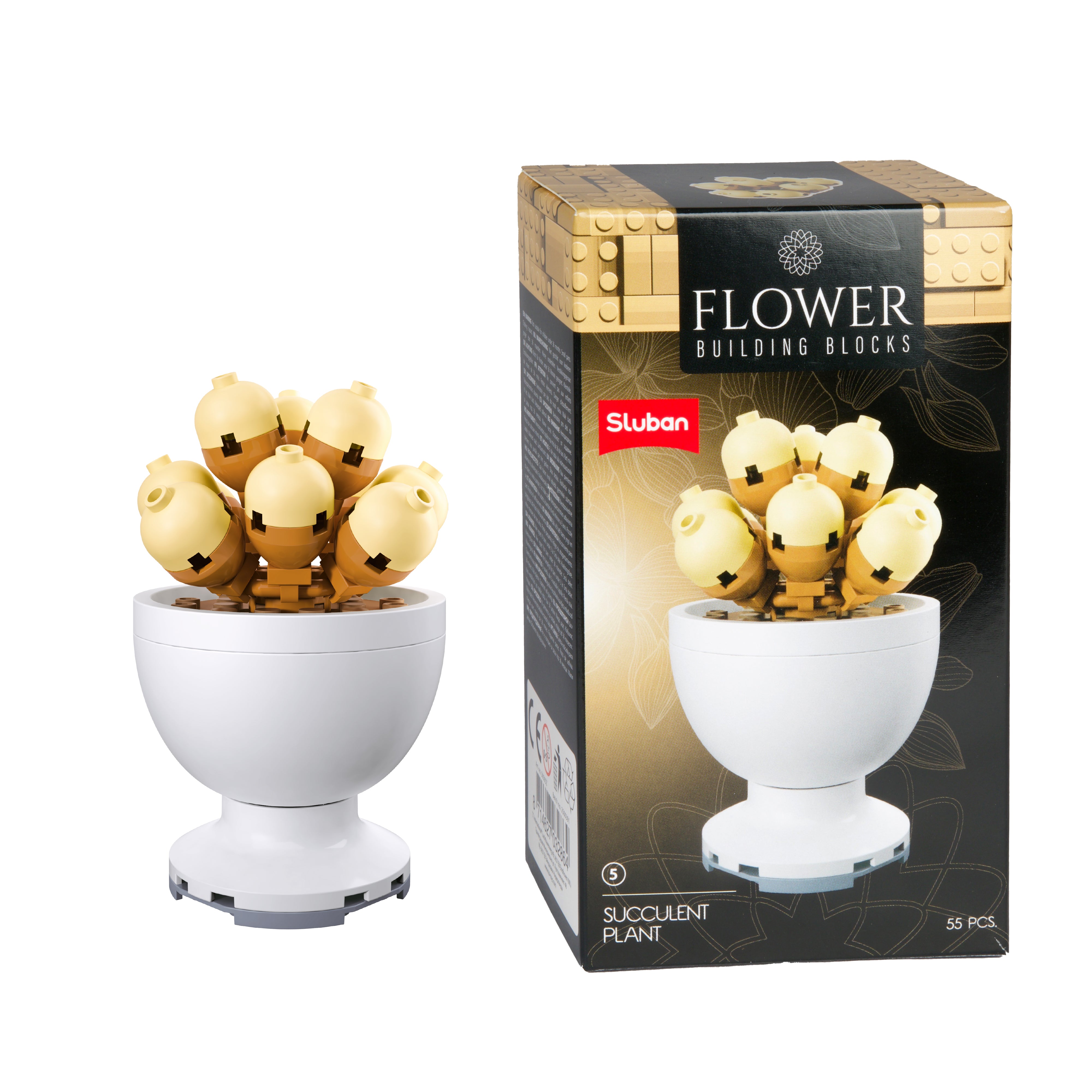 Toi-Toys - Bausteine Blumen in Töpfen