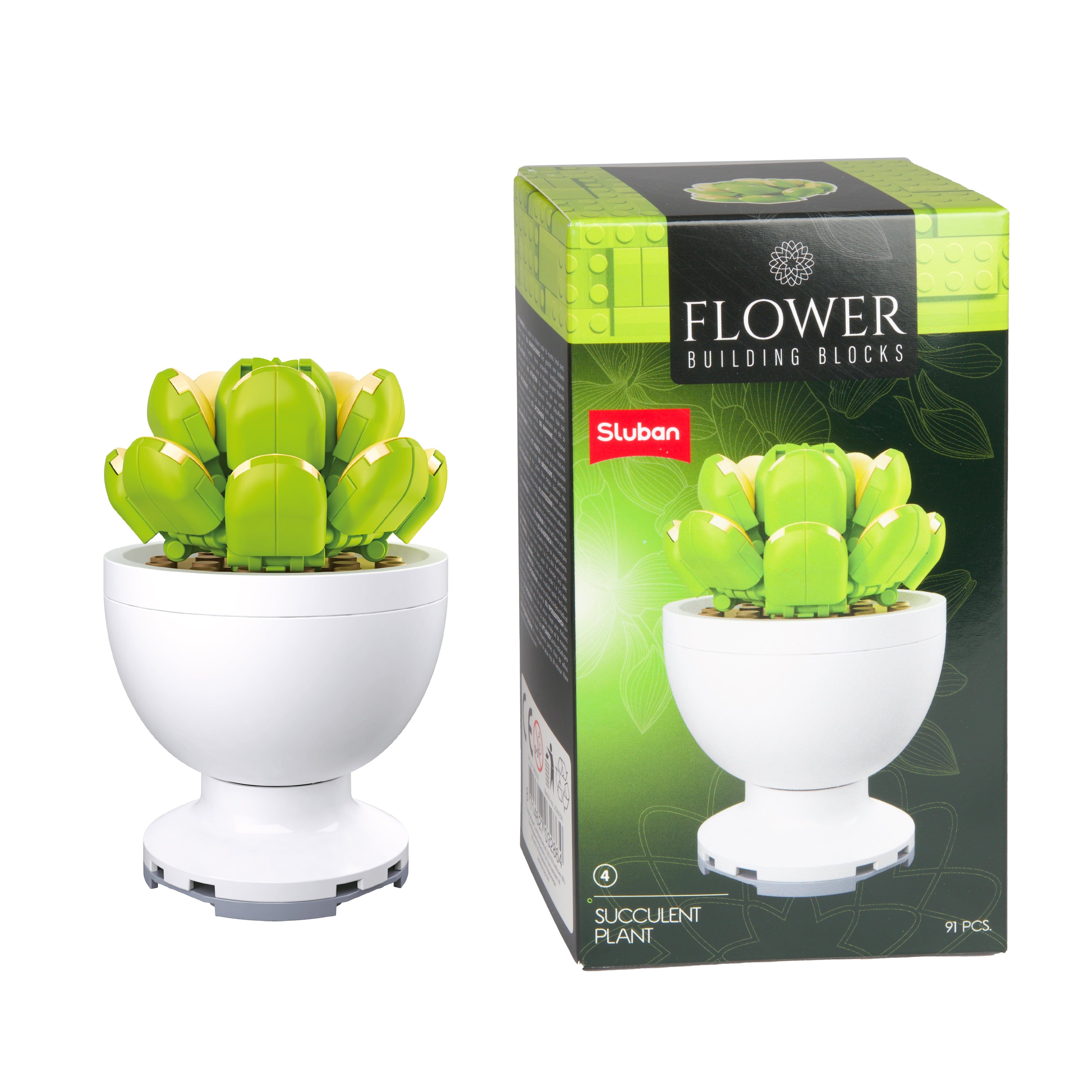 Toi-Toys - Bausteine Blumen in Töpfen