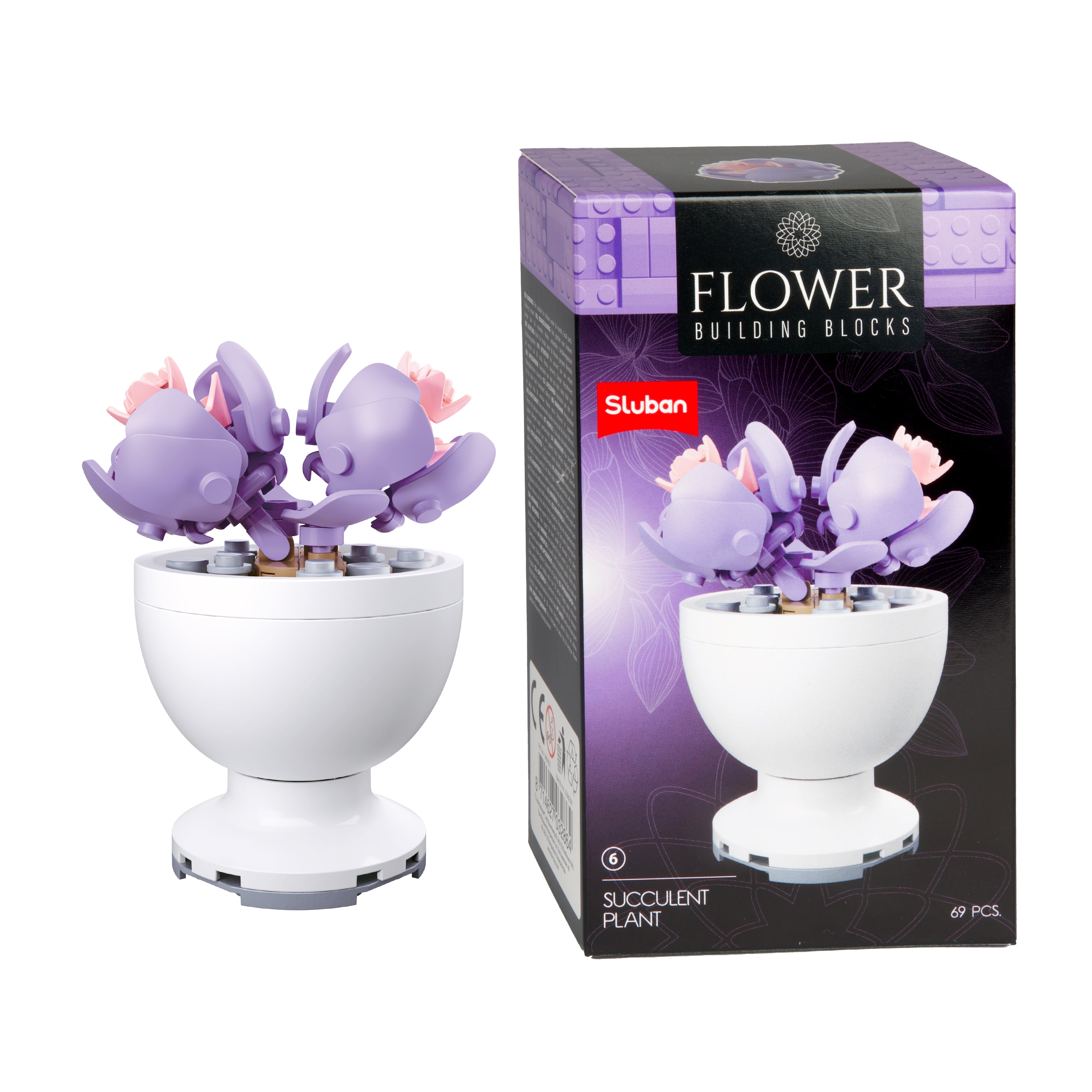 Toi-Toys - Bausteine Blumen in Töpfen