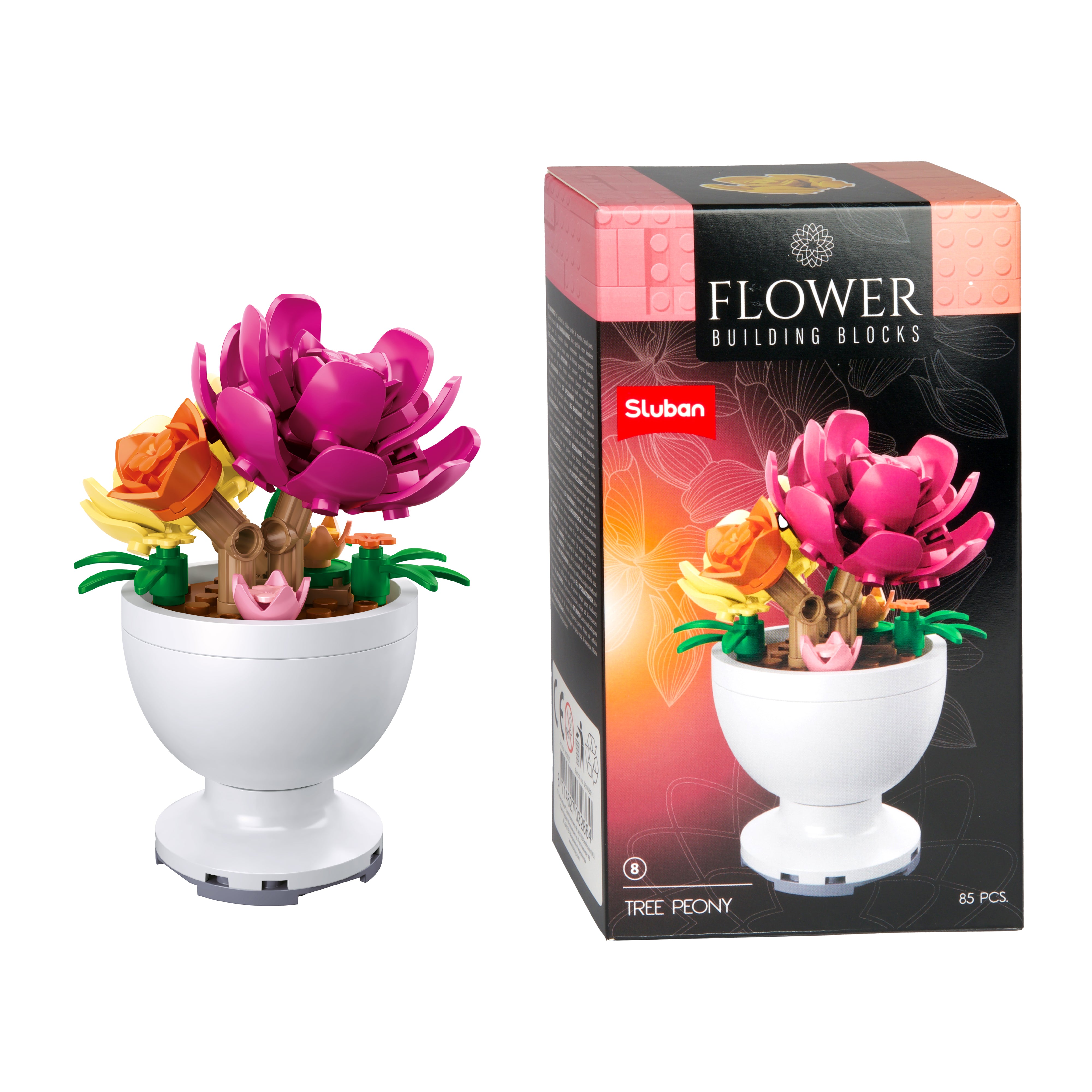 Toi-Toys - Bausteine Blumen in Töpfen