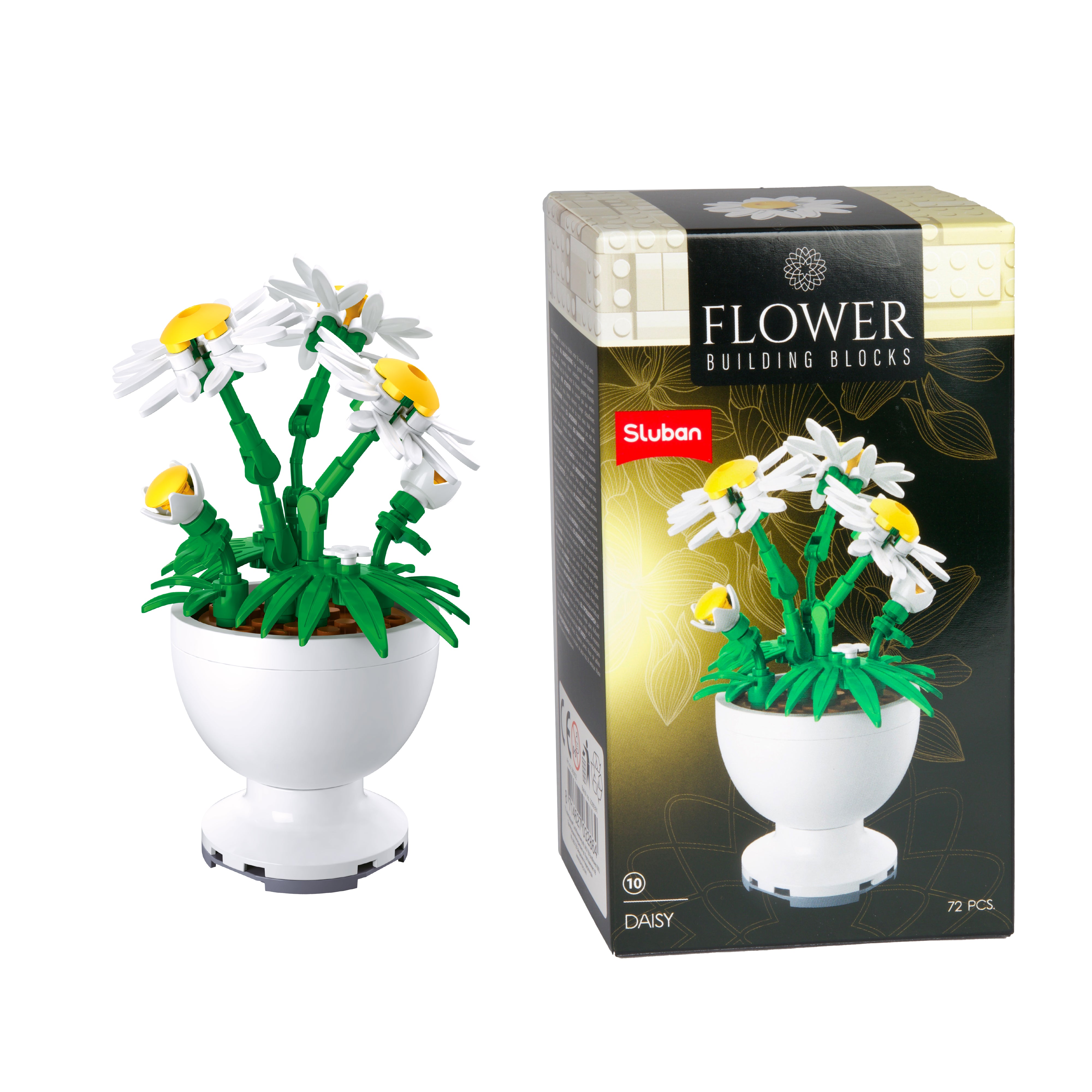 Toi-Toys - Bausteine Blumen in Töpfen